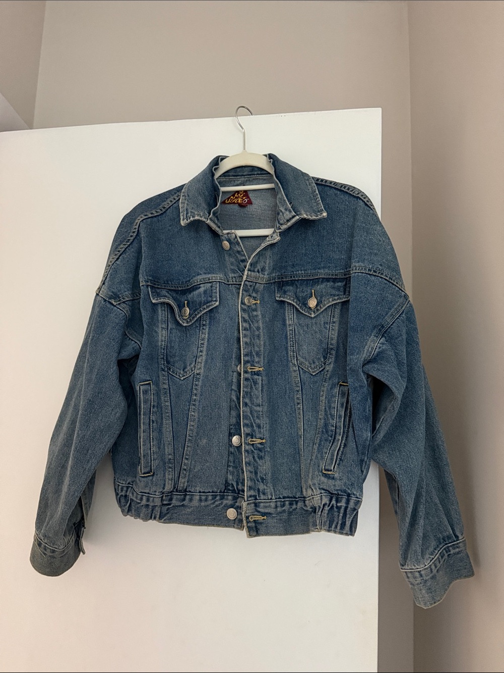 Classic Blue Denim Jacket - women’s w/ Coleman sleeve and waist gathering